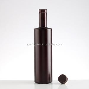 Wholesale Aluminum Plastic PP Collar Material Amber Glass Swing Top Bottles for of Gin Vodka from china suppliers