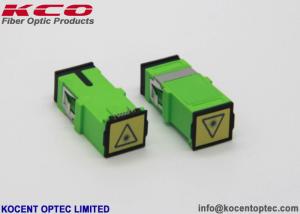 Wholesale Non Flange Fiber Optic Adapter 1 Chanel Singlemode Plastic Material With Dust Cap from china suppliers