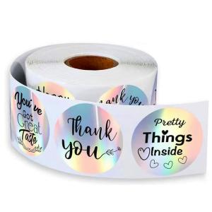 Wholesale Rainbow Flower Printing Adhesive Sticker Label For Greeting Cards Gift Wraps Mailers Bag from china suppliers