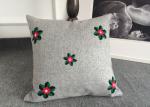 Embroidered Elegant Decorative Cushion Covers 100% Cotton For Couch / Sofa