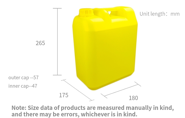 Food Grade 47mm 20l Water Storage Camping Water Tanks 180×175×265mm