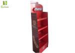 4 Tiers Cardboard Counter Display , Promotional Cardboard Display Shelves