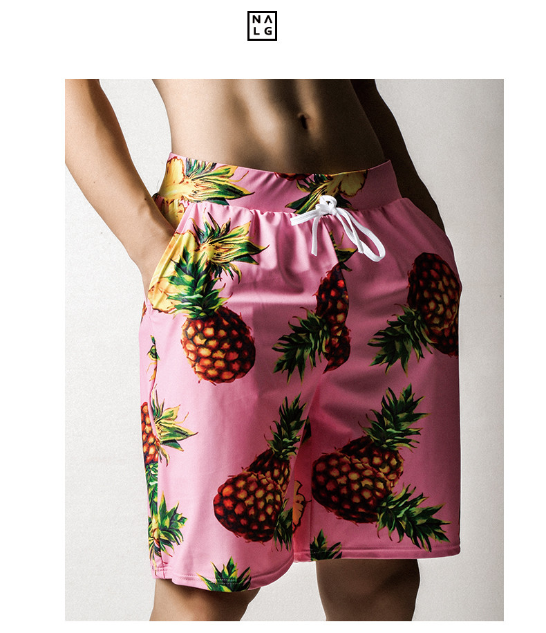 2019 Pinapple swim trunks best mens board shorts swimming trunks with shorts inside