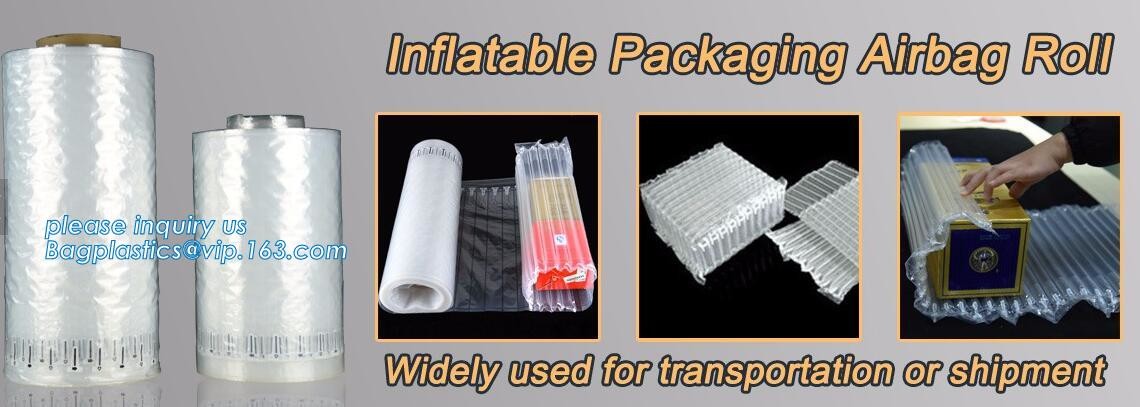 Plastic wrap air bag colume double layer bubble courier bag poly bubble bag for promotion, Shockproof Safety Air Cushion