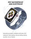 Silicone Gel 44mm Blood Pressure Smartwatch 170mAh IWO 13 T500