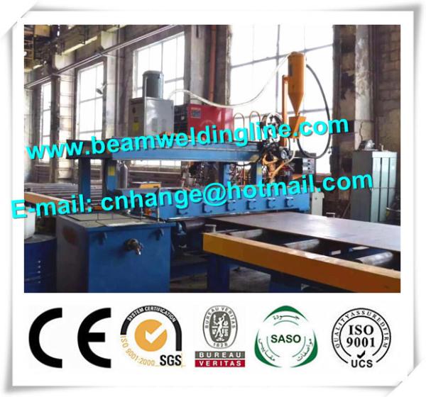 Frequency Digital Control Box Beam Production Line / Steel Plate Butt Welding
