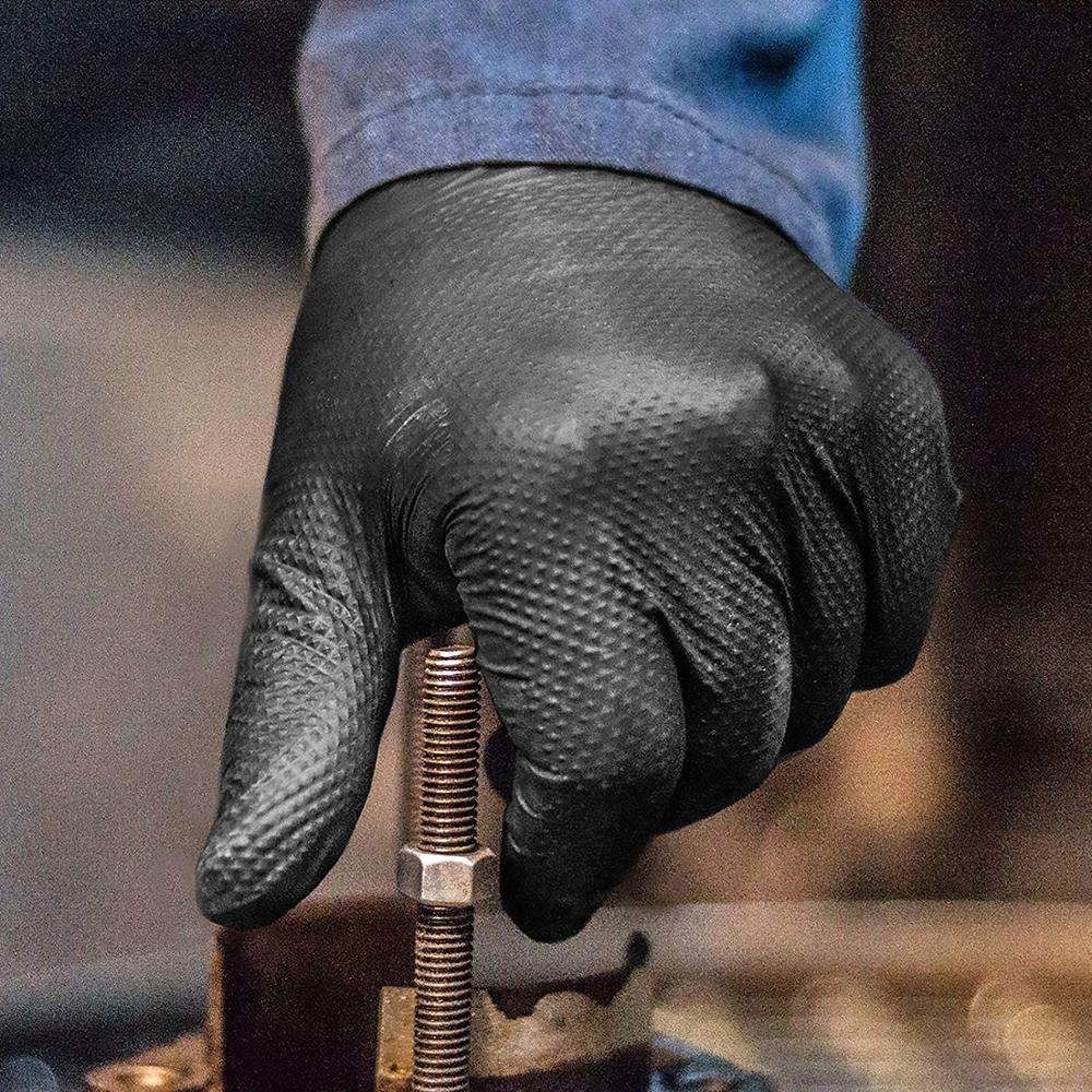 Xingyu Touchscreen Powder Free Black Nitrile Disposable Gloves