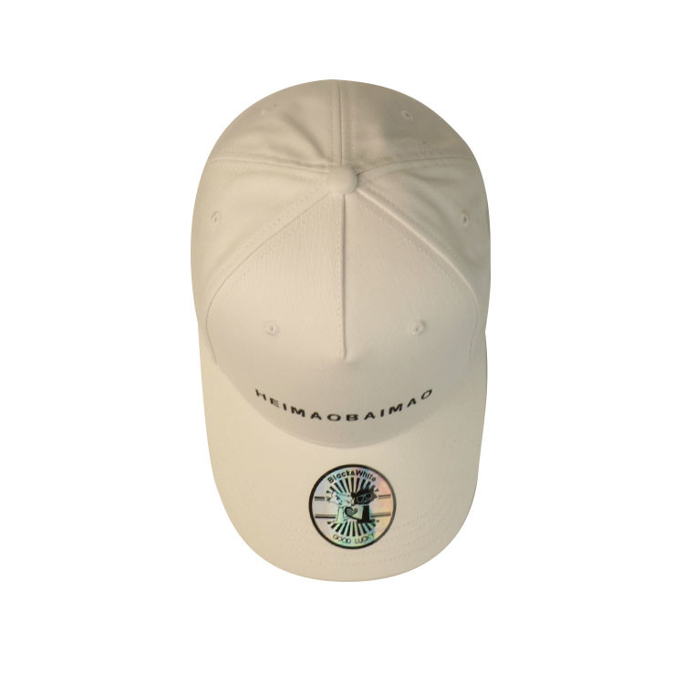 Constructed Custom Printing Dad Hat Logo Baseball Cap Black Hip Hop Caps Bsci