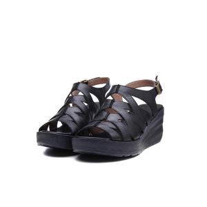Wholesale S256 New summer simple all-match sandals leather thick-soled increased women's shoes convenient buckle from china suppliers