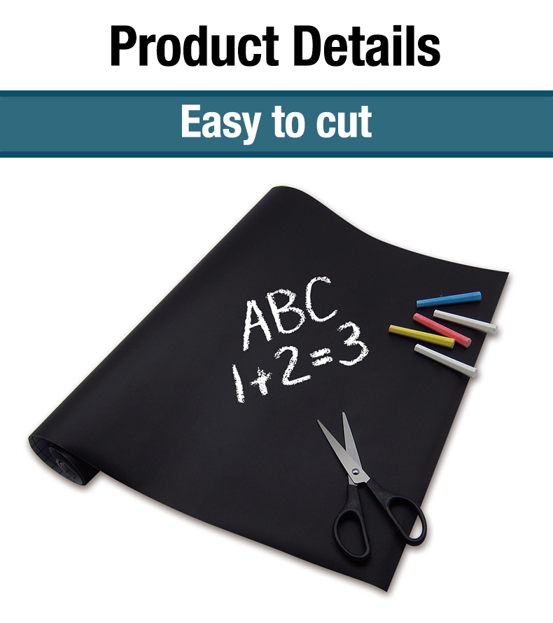 1.2m Removable Self Adhesive Blackboard Sticker Black Board Wall Sticker For Office School
