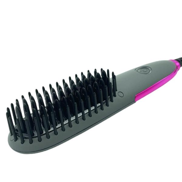 Anti Scald PTC Heating Electric Hair Brush Dual Voltage Anion Straightener Comb