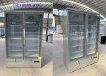 White Color Glass Door Display Freezer Commercial With CE Mark