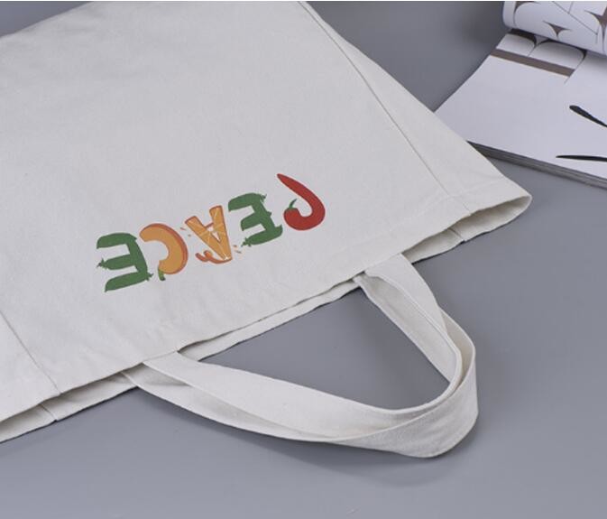 customized professional wholesale tote bag cotton canvas bags,Colorful pattern heat transfer printing custom canvas bag