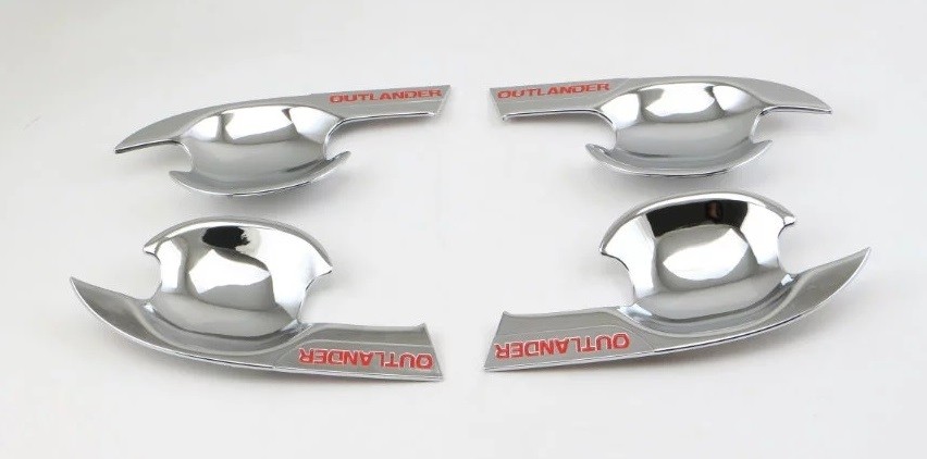 Chrome Auto Body Trim Parts for MITSUBISHI Outlander 2016 , Two Design Handle Inserts