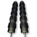 Industrial Nylon Roller Brush With Shaft Plastic Pipe Hair Transplantation For