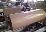 Plain Woven PTFE Coated Fiberglass Fabric Brown Color Easy To Clean