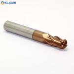 HRC58 4 Flutes Ball Nose End Mill Metal Carving Milling Cutter Engraving For