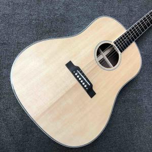 Wholesale Custom Grand J45AA Solid Wood Acoustic Guitar White Binding in Natural Color from china suppliers