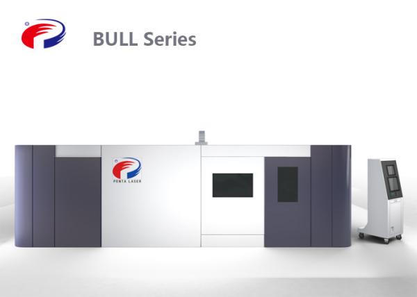 Environmental Large Format Fiber Laser Cutting Machine , Laser Metal Cutting