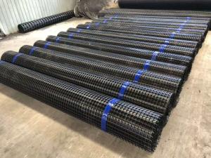 Wholesale Steel Reinforcement Earthwork Biaxial Plastic Geogrid 30KN from china suppliers