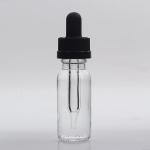 15ml Boston Glass Bottles Clear Round Color Logo Customized For Massage Oil