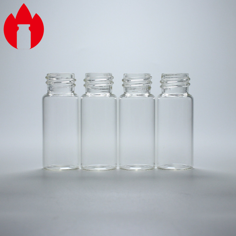 10ml Clear Threaded Screw Top Glass Vial For Medical