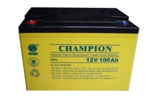 Wholesale China Champion Solar GEL Battery 12V100AH NP100-12-G Sealed Lead Acid Solar GEL Battery, Deep Cycle Solar Battery from china suppliers
