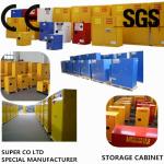 Blue Metal Corrosive Storage Cabinet / Hazardous Storage Cupboards 30 Gallon