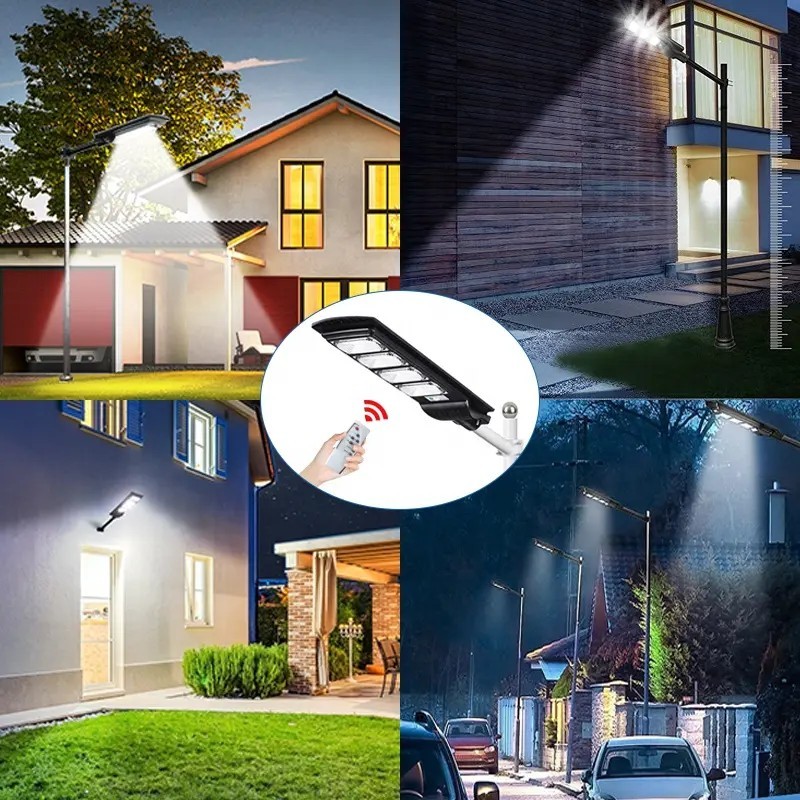 Motion Sensing Solar LED Light IP65 Integrated LED Solar Street Lamp 60w