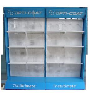 Wholesale Blue Color 500mm Depth 1000mm Length Peg Hook Display Rack Powder Coated from china suppliers