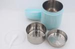 1L Custom logo vacuum lunch box with compartments stainless steel portable jar