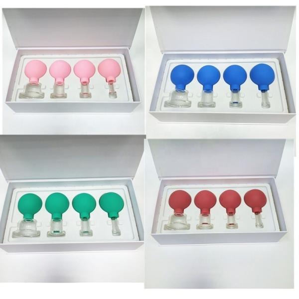 4 Pcs Anti Cellulite Cupping Therapy Set,Facial Body Massage Suction Cups Kit
