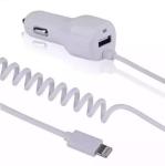 white color type c micro mini usb car charger 5v 2.5a 5v 3a 5v 1a 2.1a