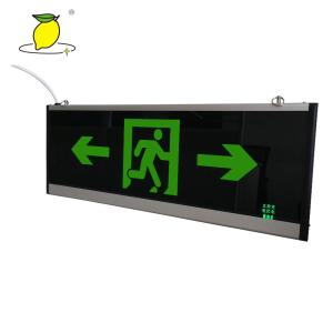 Wholesale Rechargeable Fluorescent Fire Exit Signs For Movie Theater / Shopping Mall from china suppliers