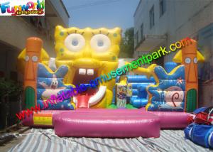 Wholesale Garden Spongebob Bounce Castles , PVC Tarpaulin Bouncy Castles from china suppliers