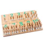 Wooden Montessori Digital Learning Nail Board 1.6 Children'S Digital Cognition