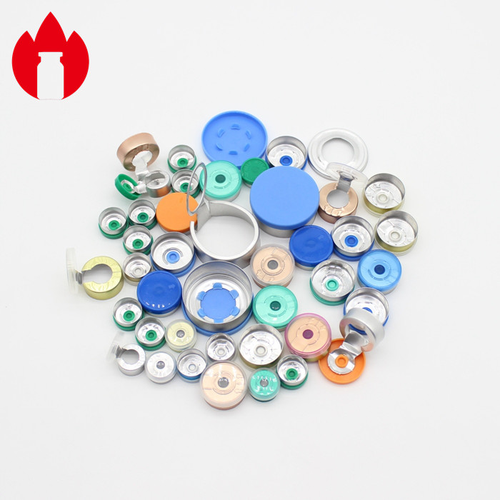 13mm 20mm 32mm Pharma Crimp Top Aluminum Plastic Tear Off Cap
