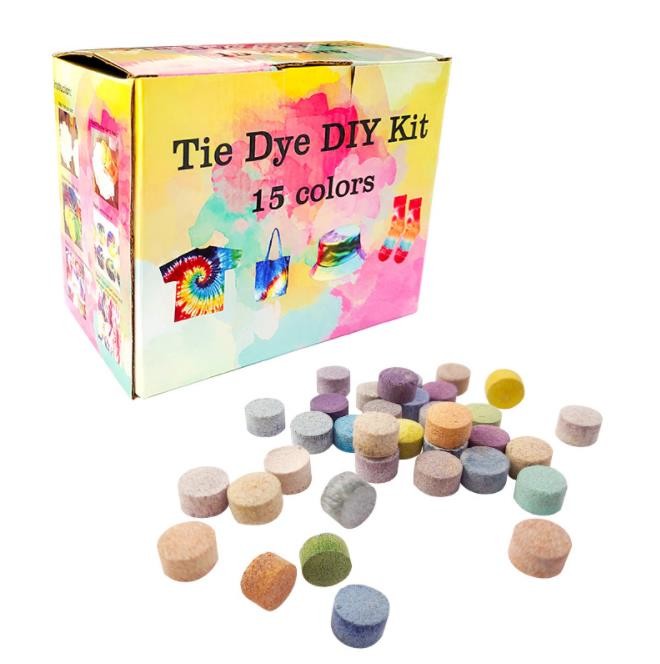 factory Tie Dye Kit of 15 Colors, Spray Tie Dye for Creative Activities and DIY for Kids and Adults, Fabric Dyeing Set