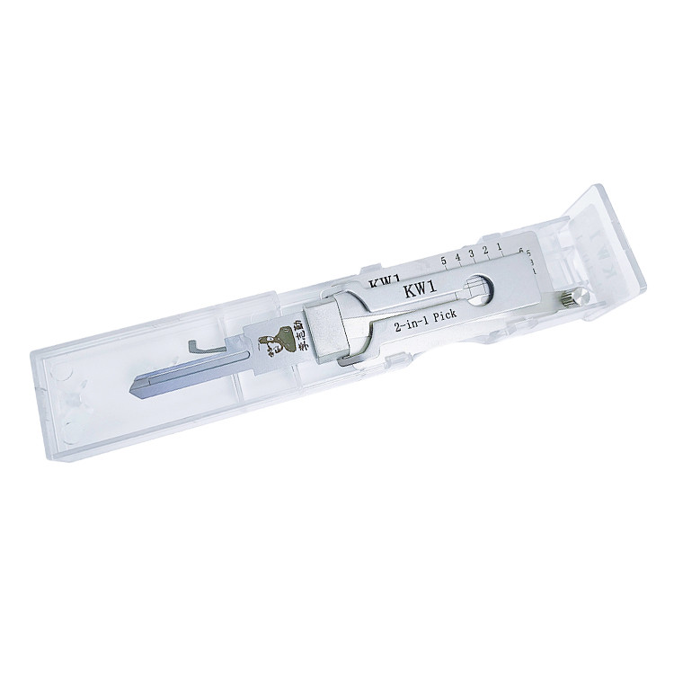 Lishi House Lock Pick Silver Stainless Steel Door Lock Lishi 2in1 Picks Tool Kw1 Lockpick Set Decoder