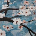 3 Pieces of Floral Modern Landscape Wall Decoration Hand Painted Flower Oil