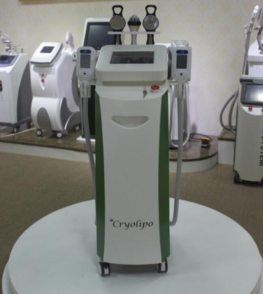 Quality Minues -15 celsius strong cooling 1800W 5 handles 10.4 inch cryolipolysis RF 40K cavitation slimming  machine for spa for sale