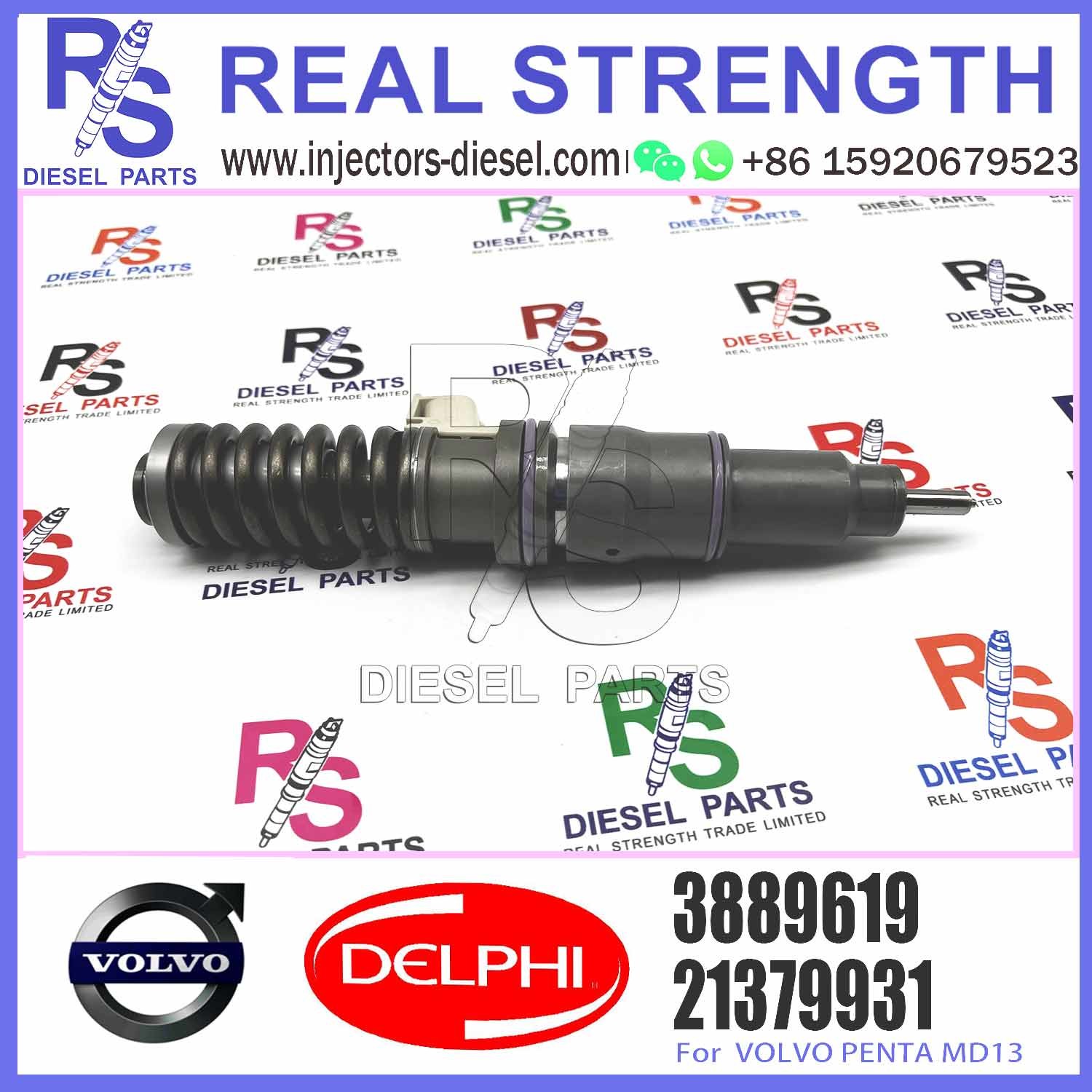 Diesel Fuel Injector 21379931 BEBE4D27001 BEBE4D18001 3801368 3889619 E3.18 for V-O-L-V PENTA MD13