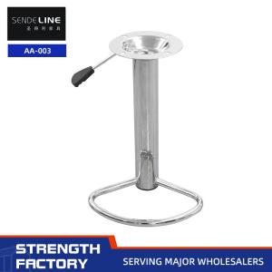 China Swivel Lift Chair Bar Stool Accessories Custom Color Chrome Plating Modern Iron Pipe Metal Bar Chair Foot on sale
