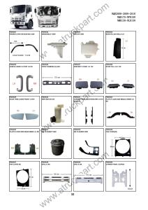 Wholesale ISUZU NPR150 2009 700P Truck Spare Parts accesories body parts from china suppliers
