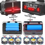 FTH653-1 Rechargeable Headlamp 1200 Lumen Waterproof IPX4 With Black Aluminum