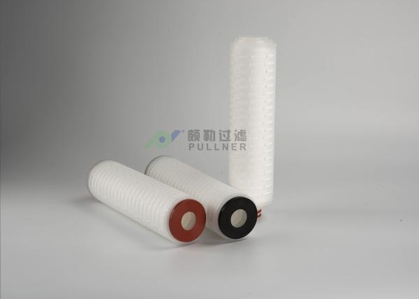 PES Pleated Membrane 2 Micron Water Filter Cartridges Pharmaceutics 0.1um 0.22um
