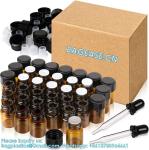 Oil Bottles For Essential Oils, 36 Pcs 2 Ml (5/8 Dram) Amber Glass Vials Bottles