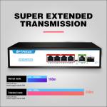Factory OEM/ODM 5 Port Gigabit Poe Switch 4*10/100/1000mbps POE port,1*1000mbps