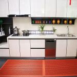 Rubber Floor Mat With Holes, 24''X 36'' Anti-Fatigue/Non-Slip Drainage Matbar