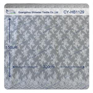 Wholesale Allover Flower Soft Handfeel Chantilly Lace , High End Bridal Fabric Trim from china suppliers